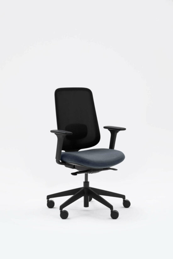 Task One – Black Frame – With Arms – Charcoal