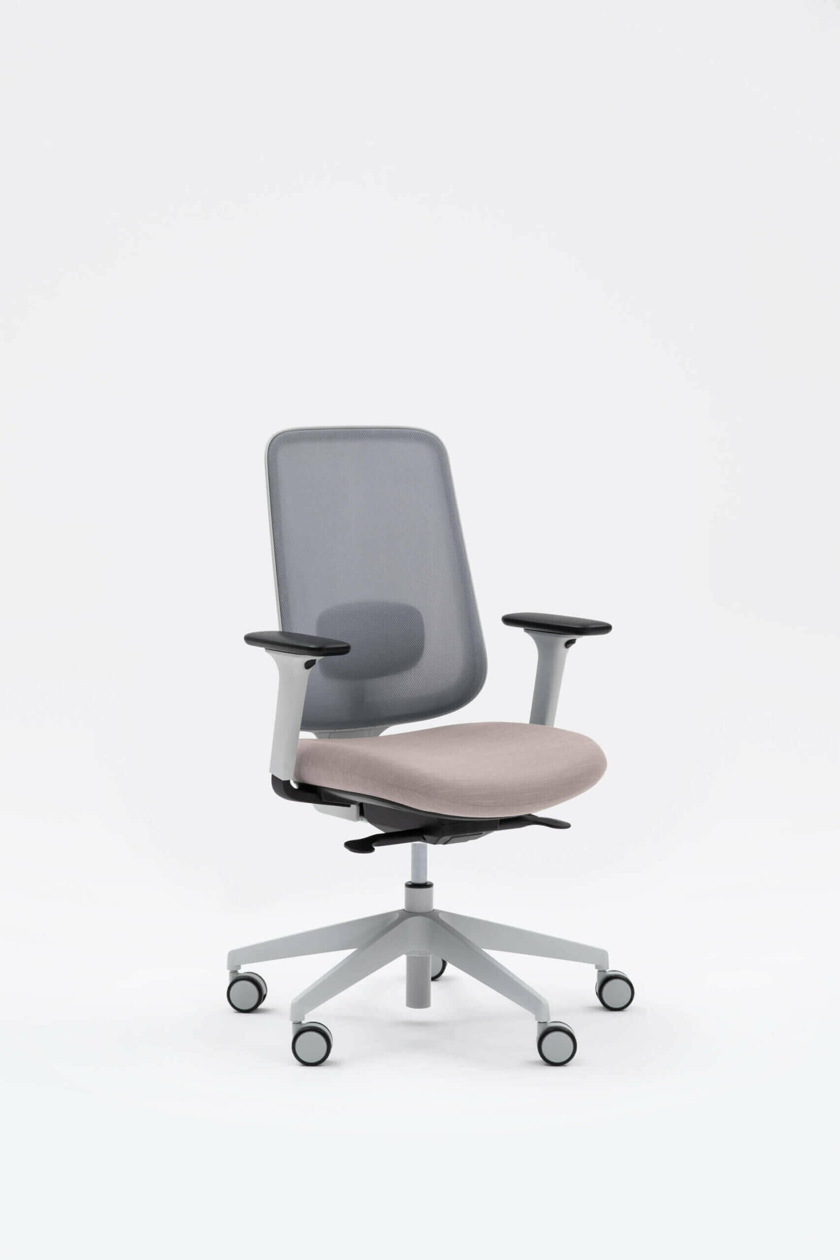 Task One – Grey Frame – With Arms – pink – Forward Seat Tilt