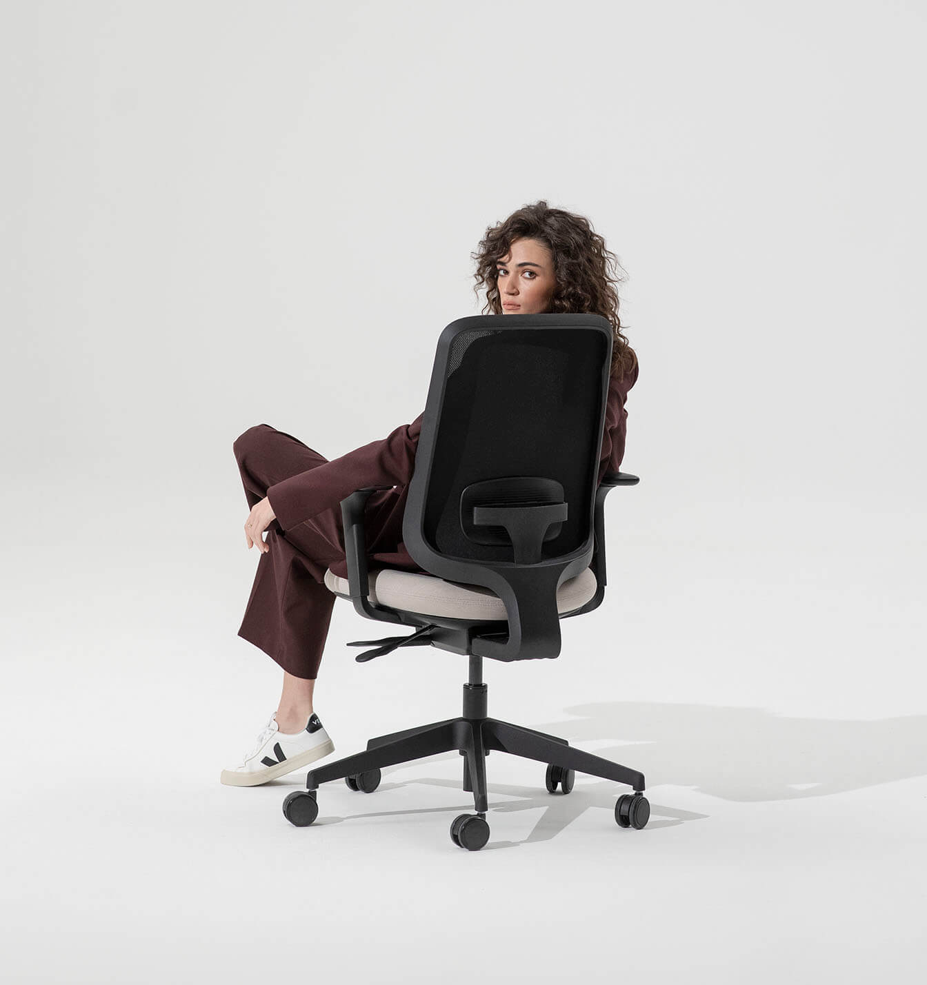 Black task one office chair