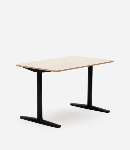 Smart Desk – 1200 – Fixed – Black & Oak