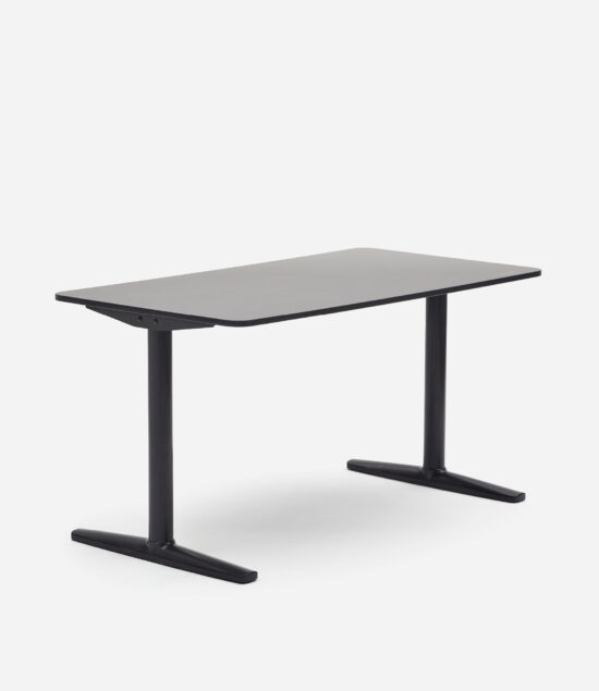 Smart Desk – 1400 – Fixed – Black & Black