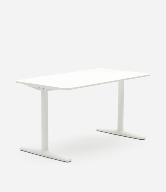 Smart Desk – 1400 – Fixed – White & White