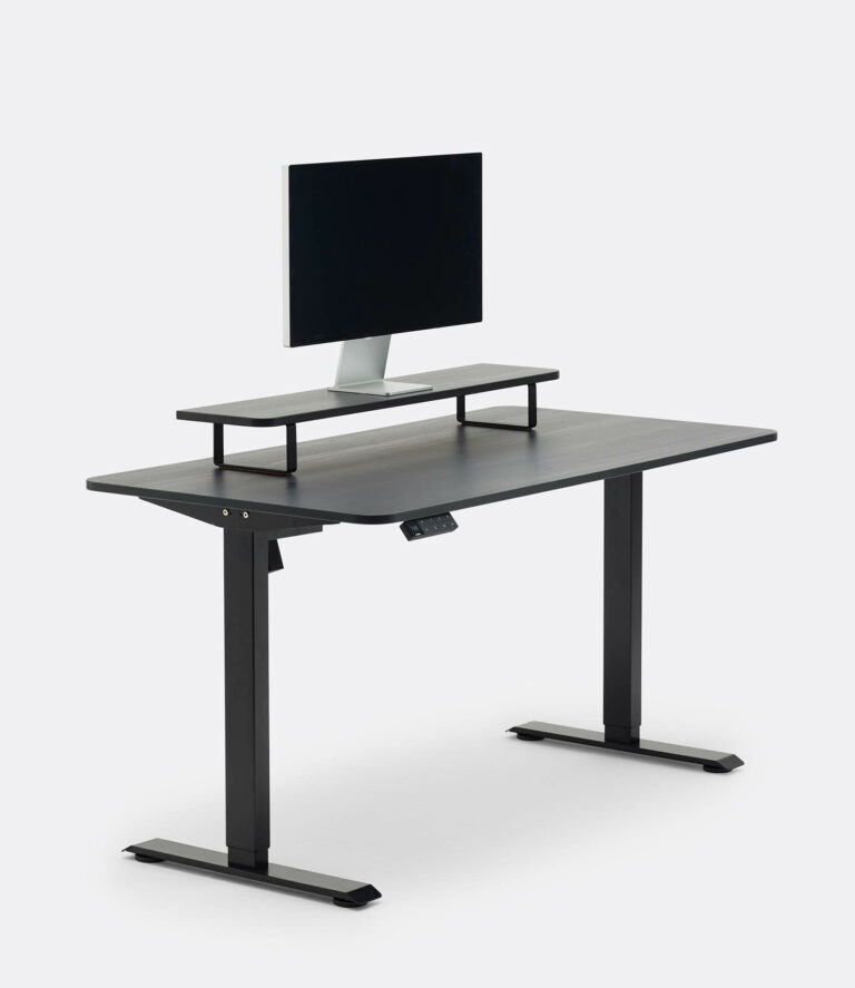 Edge Monitor Stand – Black Top – Black Frame