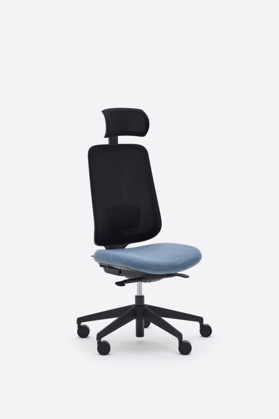 Task One – Black Frame – No Arms – Bluestone – Headrest