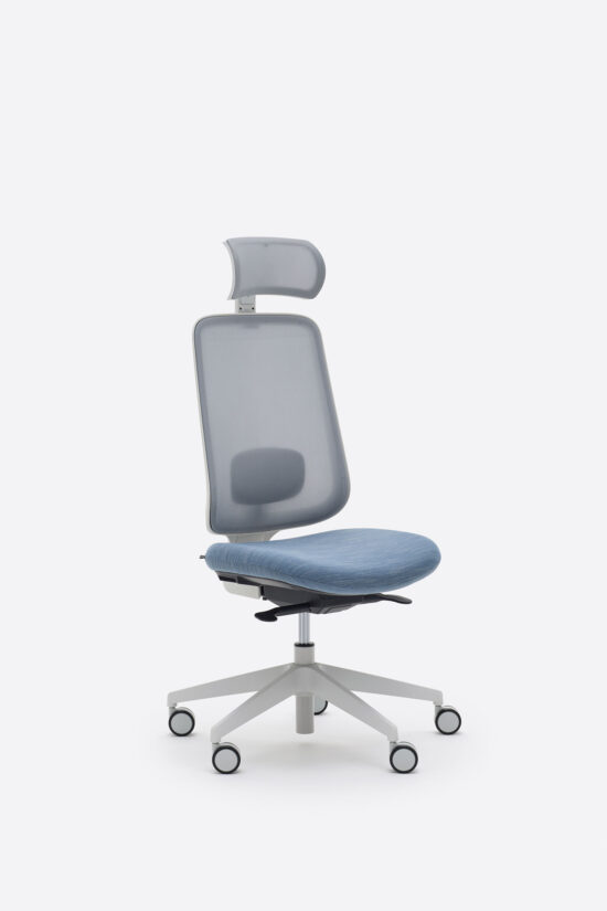Task One – Grey Frame – No Arms – Bluestone – Headrest