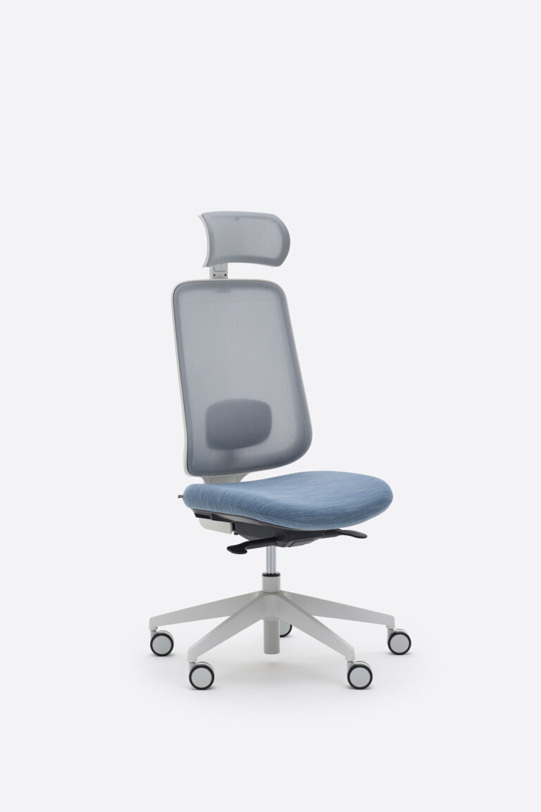Task One – Grey Frame – No Arms – Bluestone – Headrest