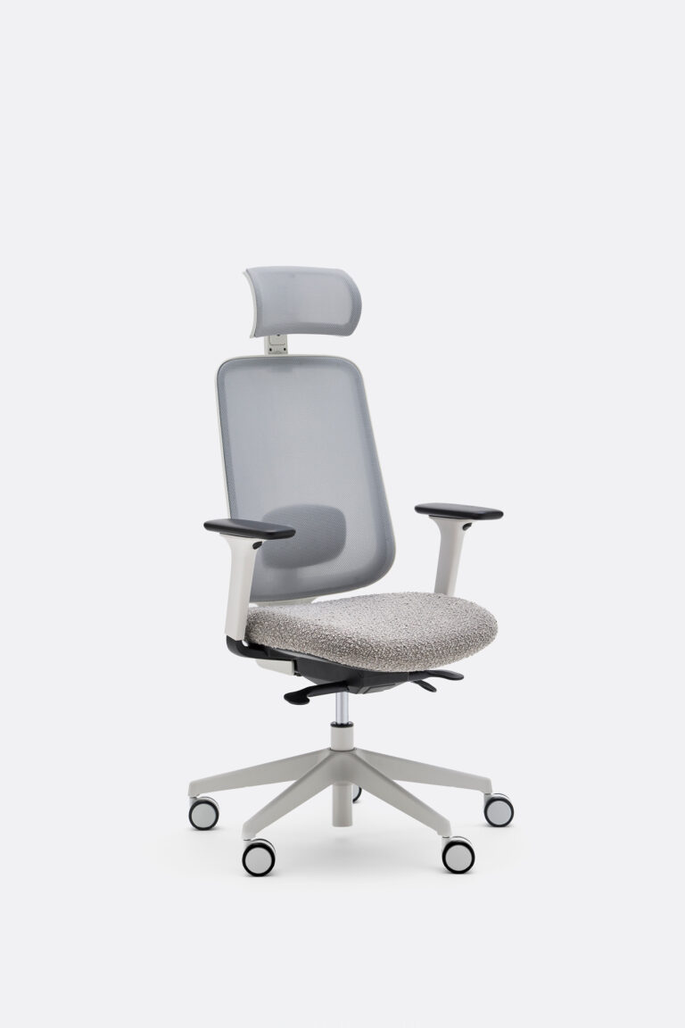 Task One – Grey Frame – With Arms – Dove – Headrest